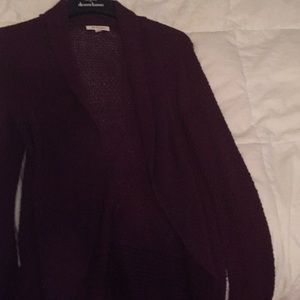 Wine colored cardigan-M